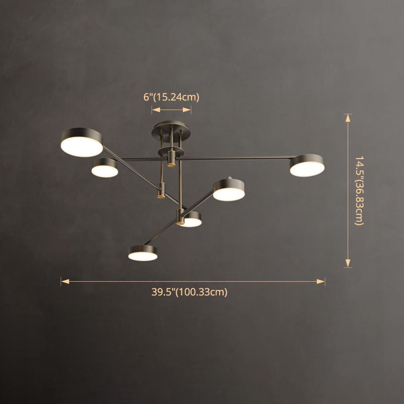 Modern Farmhouse Pendant Lighting Cylinder Chandelier Pendant Light Copper Chandelier