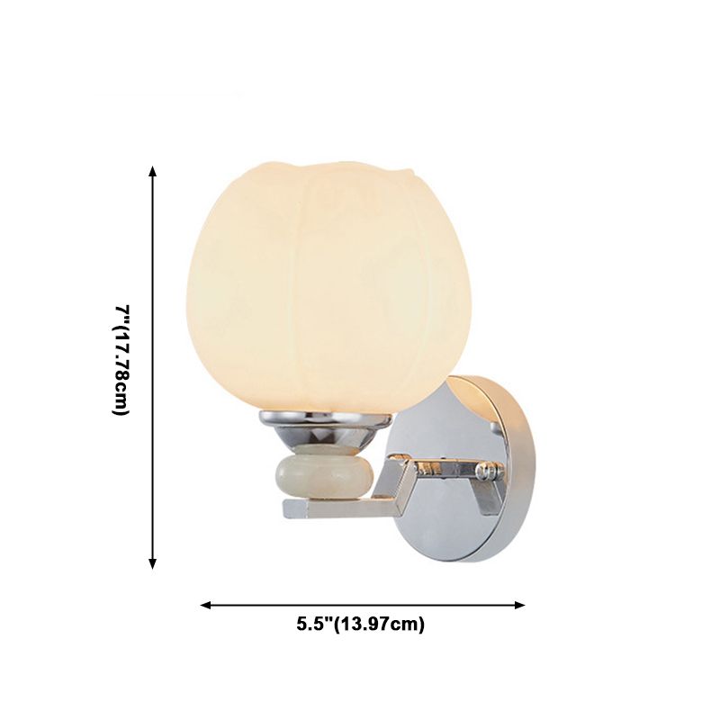 Glasgeometrische Wandbeleuchtung mit modernen Stil 1 leichte Wandmontageleuchte für Schlafzimmer