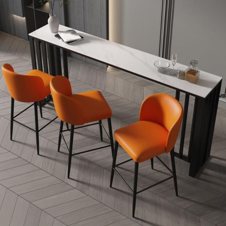 Modern Style Sintered Stone 1/2/4 Pieces Bar Table Set Rectangle Bar Table for Home Use