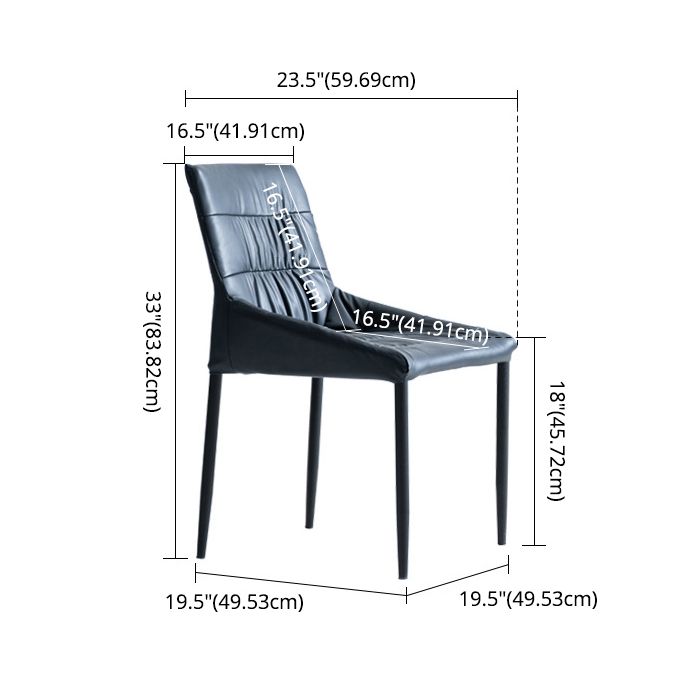 Modern Sintered Stone Black Dining Set with Rectangle Table and Black Legs Kitchen Dining Set