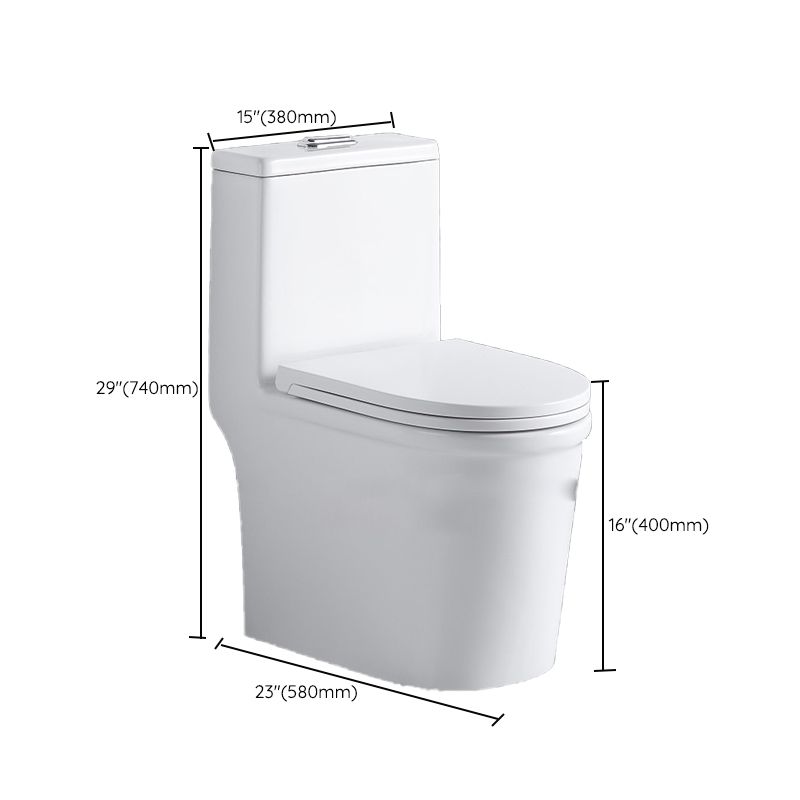 Floor Mounted Urine Toilet One Piece Toilet Modern Siphon Jet Porcelain Toilet