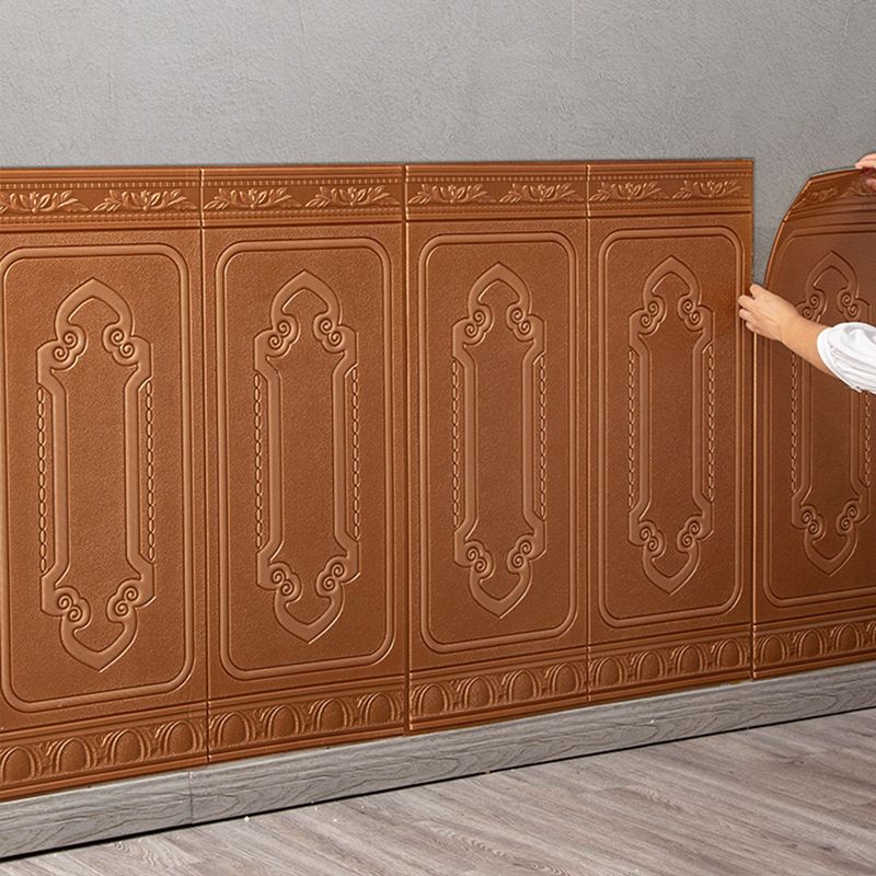 Glam Scratch Resistance Wainscoting 3D Peel and Stick Indoor Wallboard