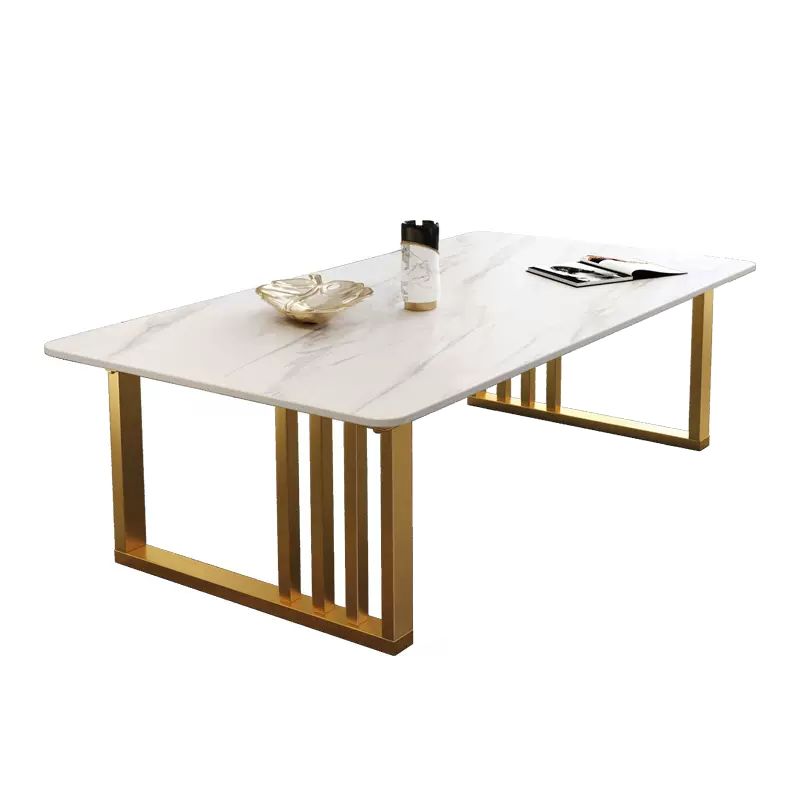 Frame Rectangle Bunching Tables Glam Slate Coffee or End Table