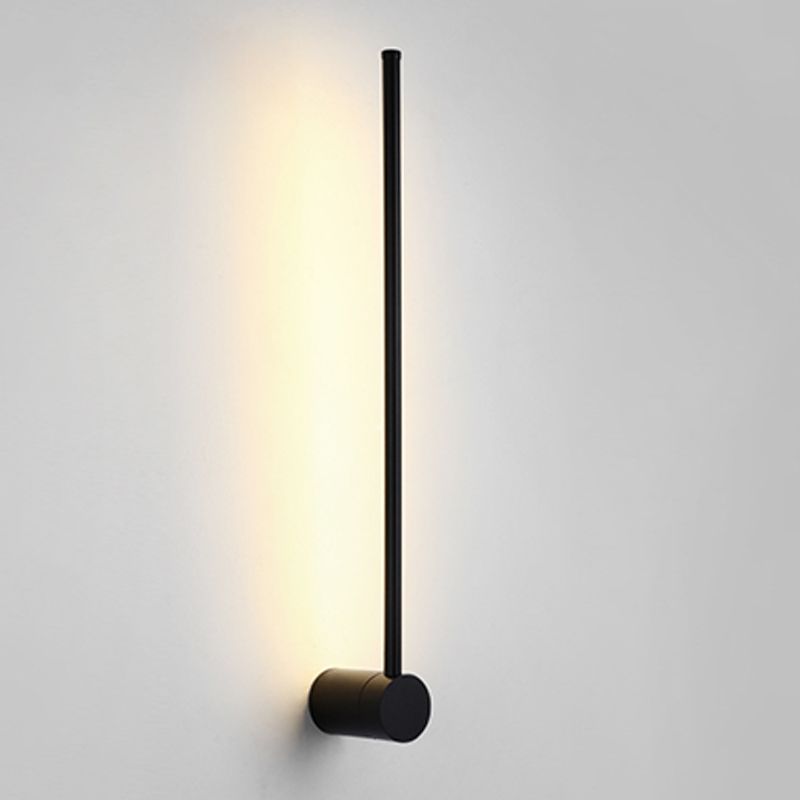Estilo moderno Luces de apliques de pared lineal 1 Light Wall Lighting Accesors en negro