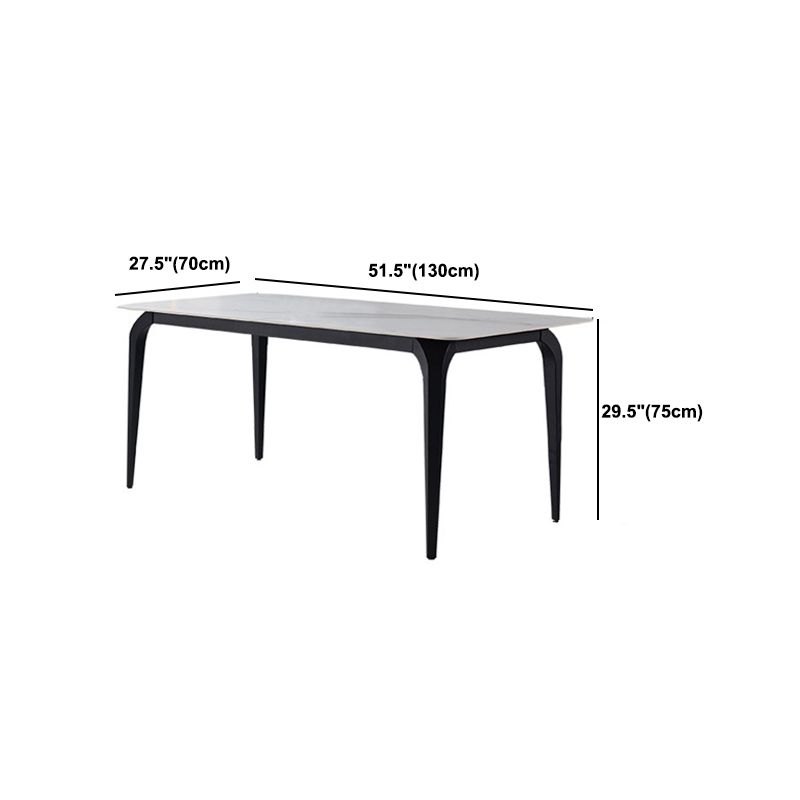 Designer Style Rectangle Dining Set 1/4/5/7 Pieces Sintered Stone Top Dinette Table Set