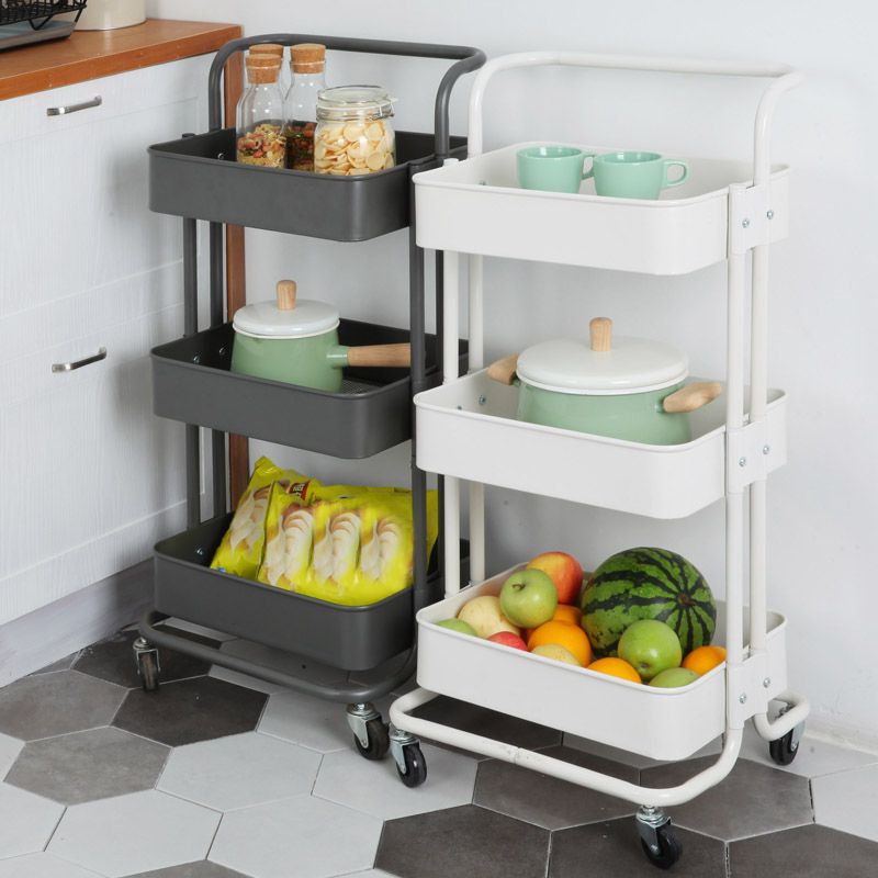 Contemporary Etagere Bookshelf Metal Open Back Bookcase with Shelves