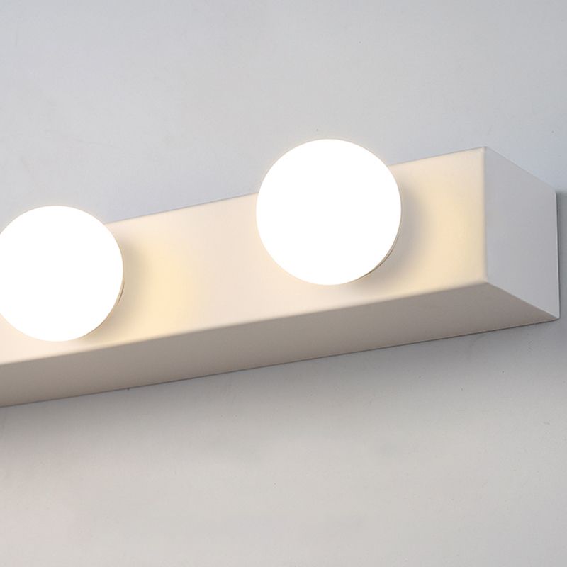 Metal Rectangular Wall Sconce Lighting Nordic Style Wall Lighting Fixture in White