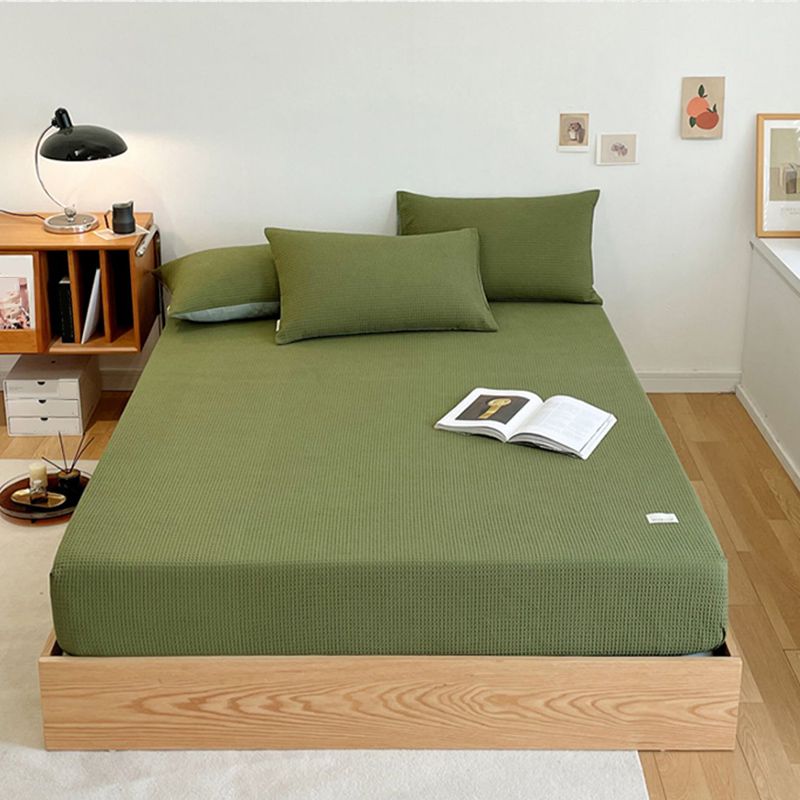 Solid Color Bed Sheet Set Soft & Smooth Breathable Bed Sheet Set