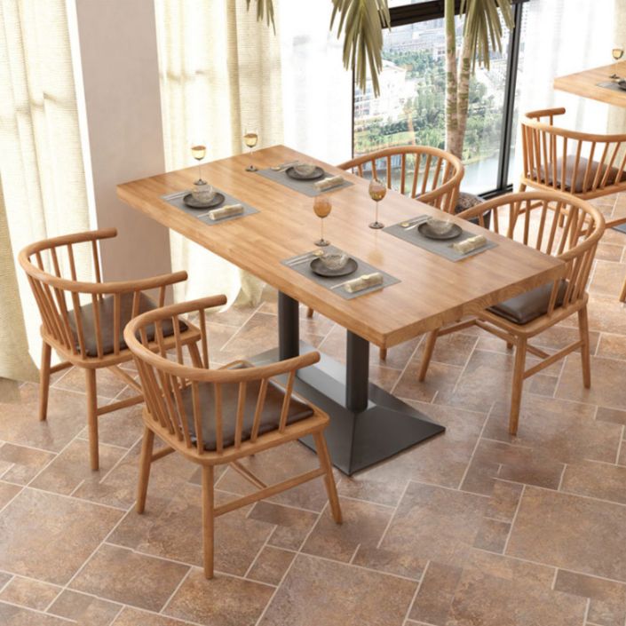 Modern Wood Dining Table Set 1/3/5 Pieces Dining Set for Home Use