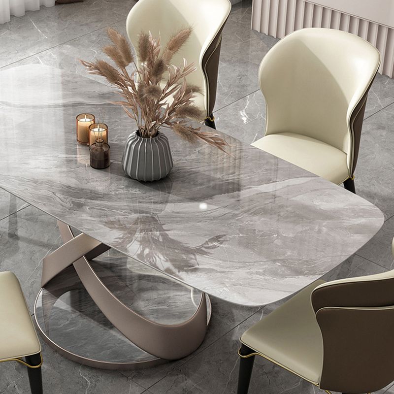 Designer Style Rectangle Dining Set 1/4/5/6 Pieces Sintered Stone Top Dinette Table Set