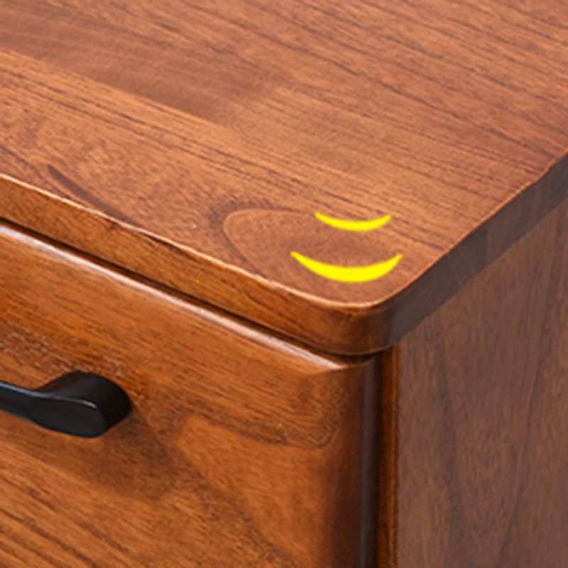 16.53" Wide Accent Chest with Drawers Solid Wood Chest with Wheels