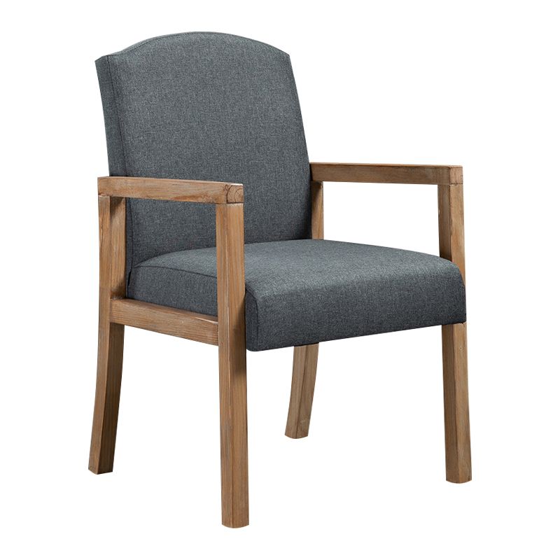 Silla Parsons de madera maciza con acabado mate y 4 patas, sillón de comedor contemporáneo
