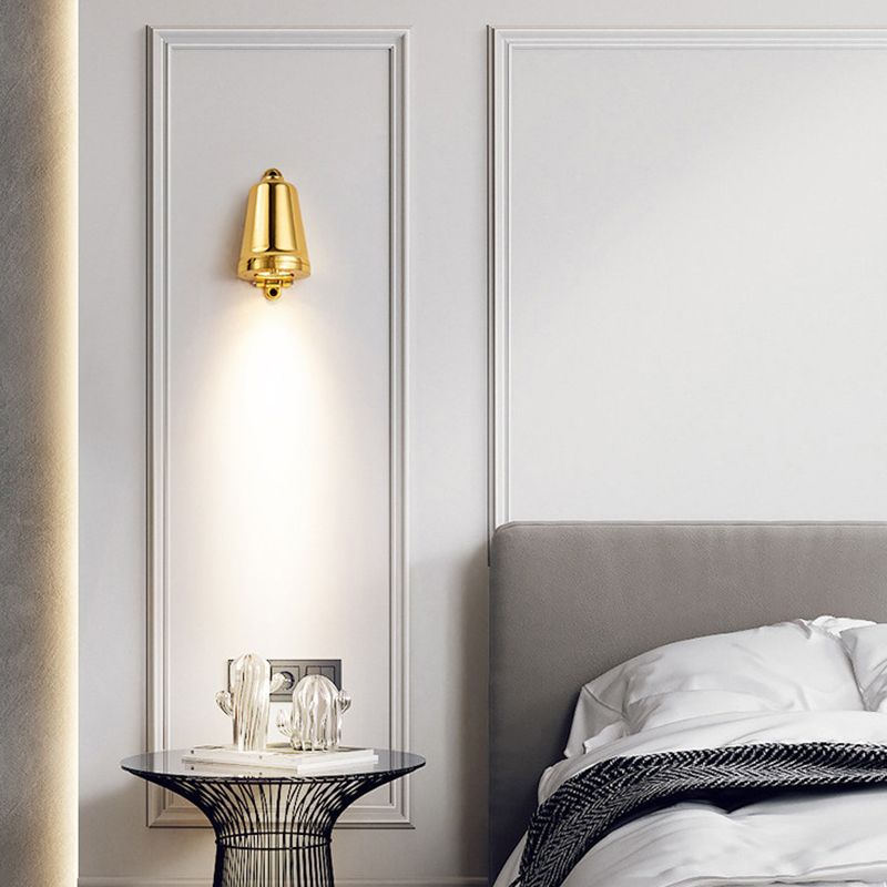 Single Contemporary Polished Finish Wall Mounted Sconce LED Wall Light for Foyer