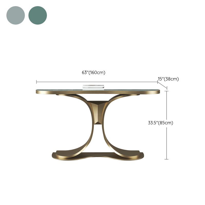Free Form Shape Contemporary Console Table Stone Stone Console Sofa Table