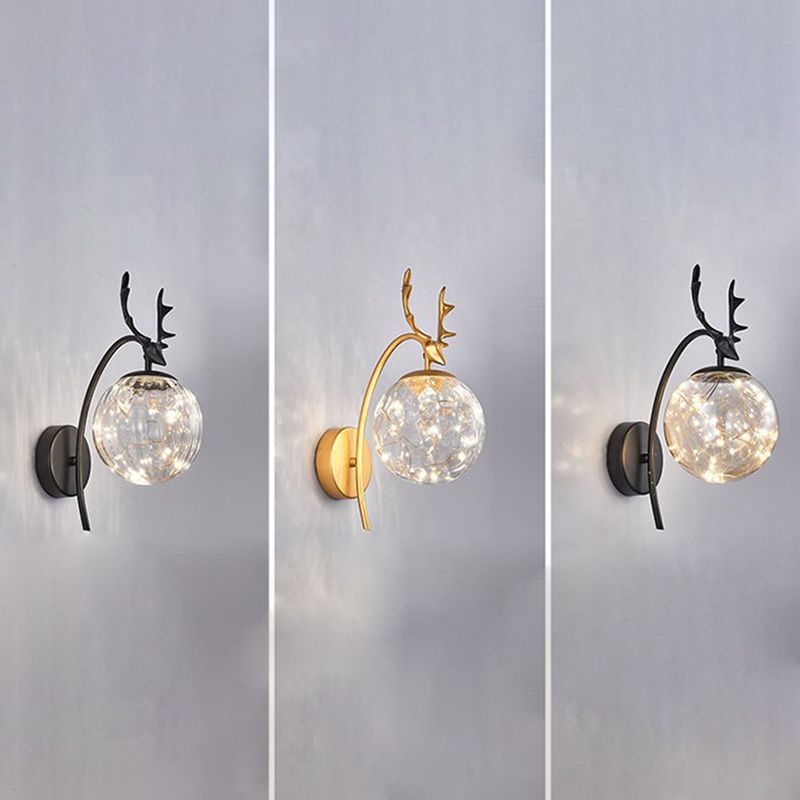 Modern Creative Wall Lamp Glass Bedside Wall Sconce Light for Living Room