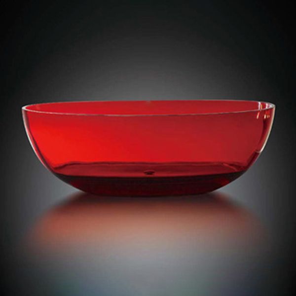 Modern Soaking Freestanding Tub Colorful Oval Bathtub for Home