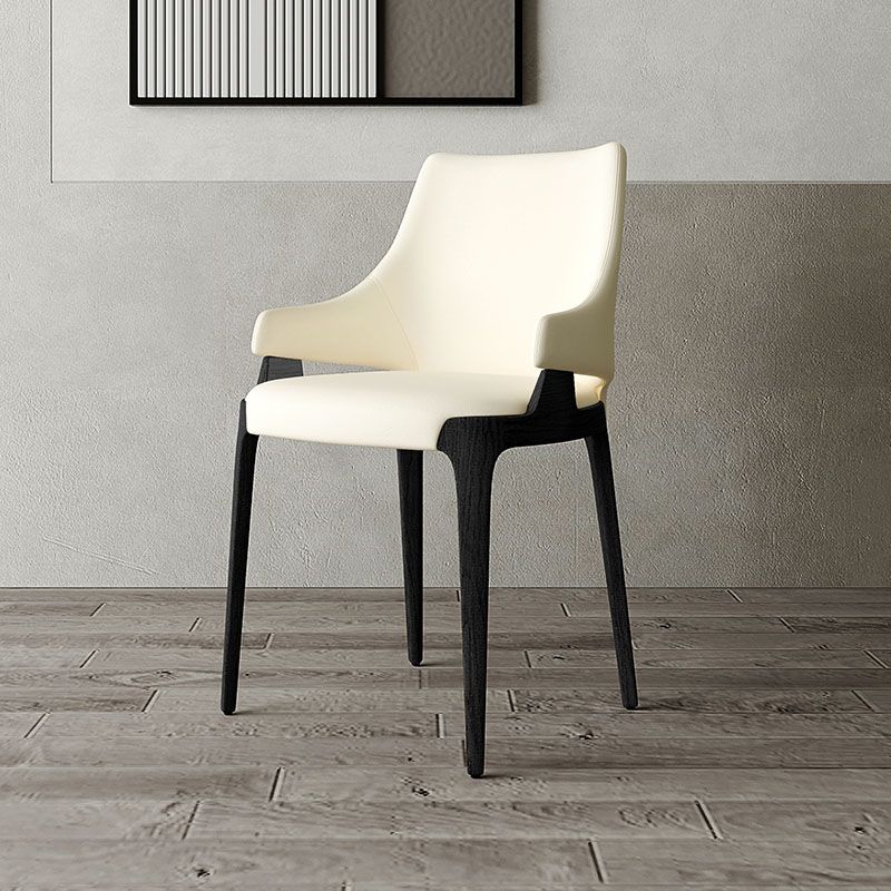 Dining Room Upholstered Side Chair Industrial Parsons Armless Chair