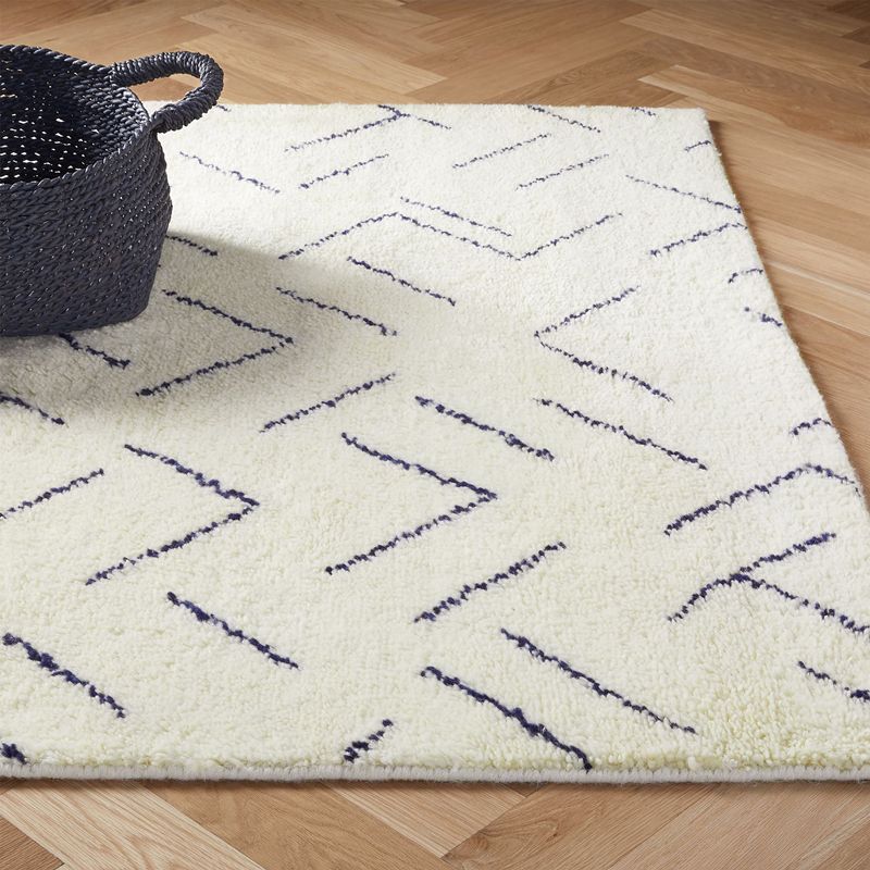 Apricot Short Line Rug Polyester Simple Rug Washable Rug for Living Room