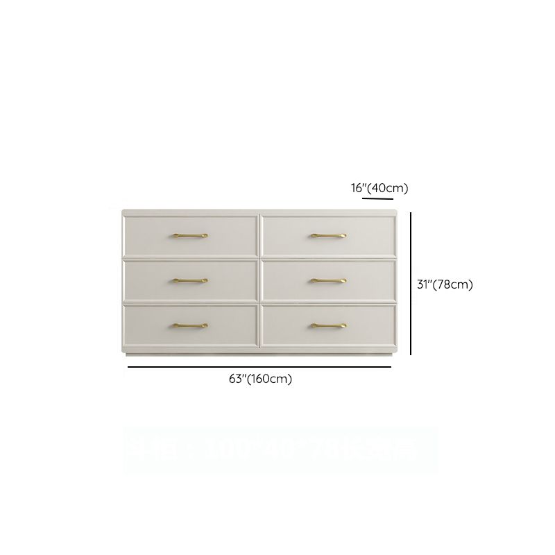 Contemporary Glam Storage Chest Birch Vertical Storage Chest Dresser for Bedroom