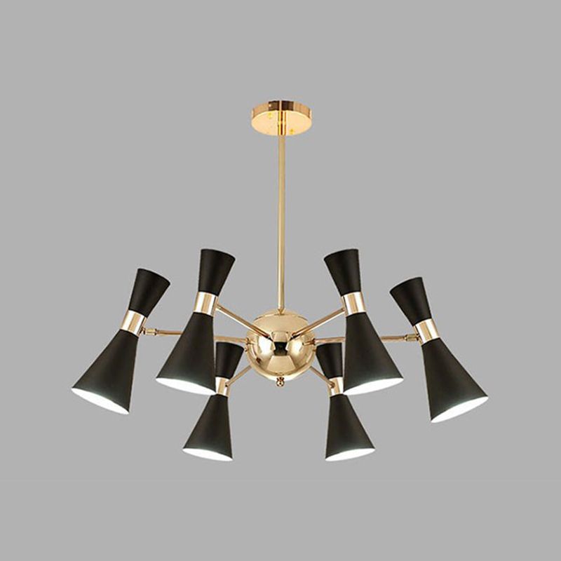Postmodern Style Metal Pendant Light Living Room Multi-Light Chandelier