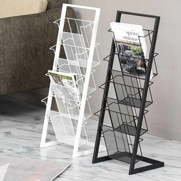 Libreria etagere in metallo scandinavo in ferro aperta libreria verticale aperta