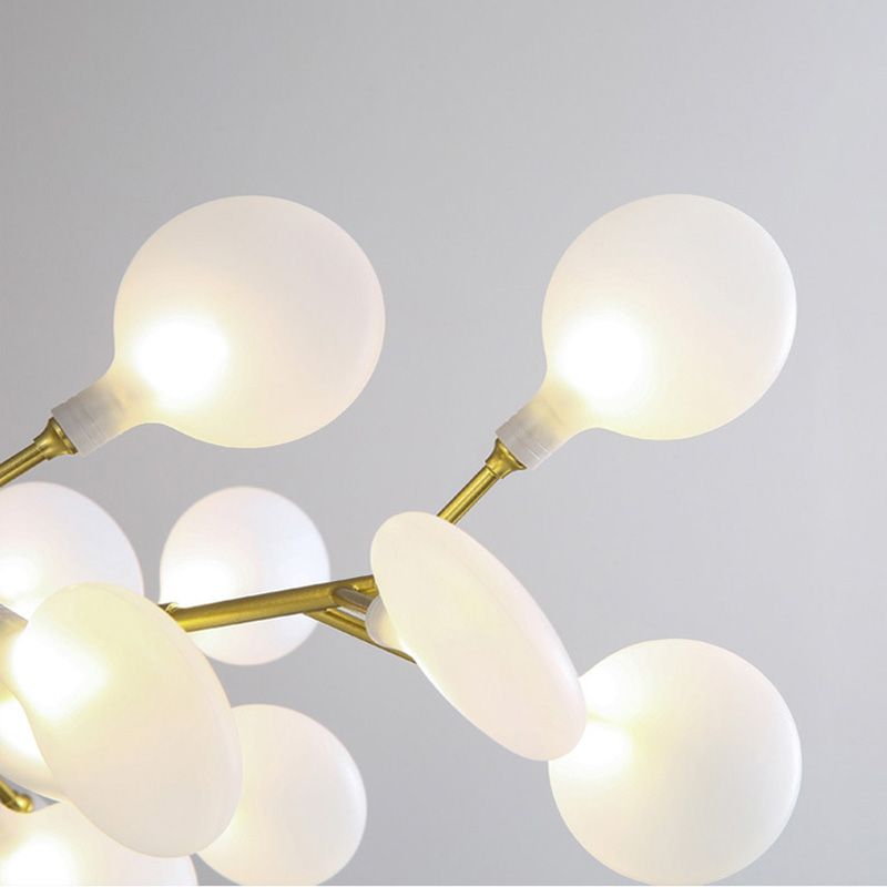 Modern Simple Fireflies Ceiling Chandelier Metal Suspension Light for Bedroom