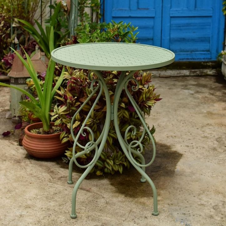 Iron Bistro Table Set 1/2/3 Pcs Modern Matte Finish Bistro Set