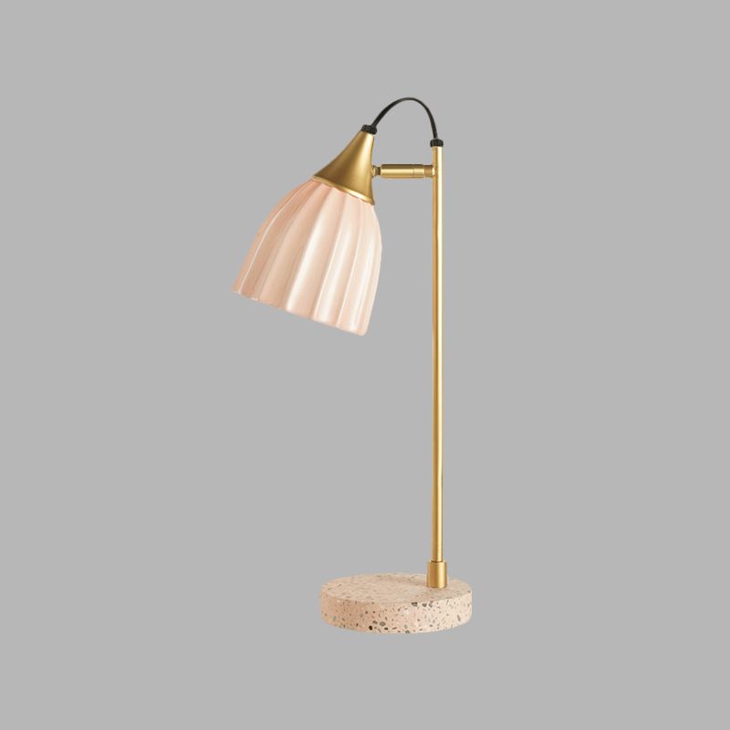 Porcelain Dome Desk Lampe Kids Style 1 Éclairage de nuit léger avec conception de joint réglable en rose / bleu / vert