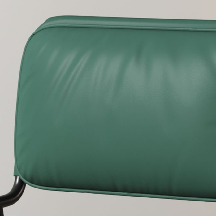 Modern Style Leather Open Back Upholstered Home Dining Side Chair