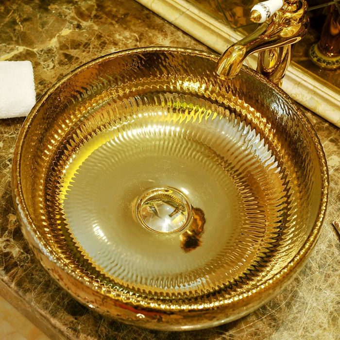 Gold Trough Bathroom Sink Modern Porcelain Trough Bathroom Sink