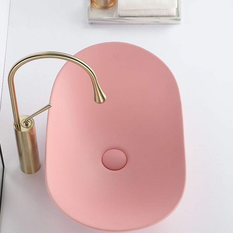 Contemporary Vessel Bathroom Sink Porcelain Vessel Lavatory Sink
