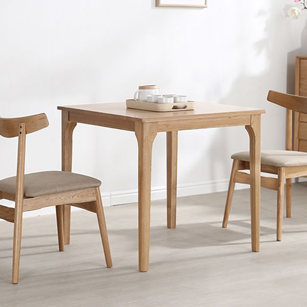 Industrial Style 4 Legs Furniture Solid Wood Square Dining Table for Dining Room