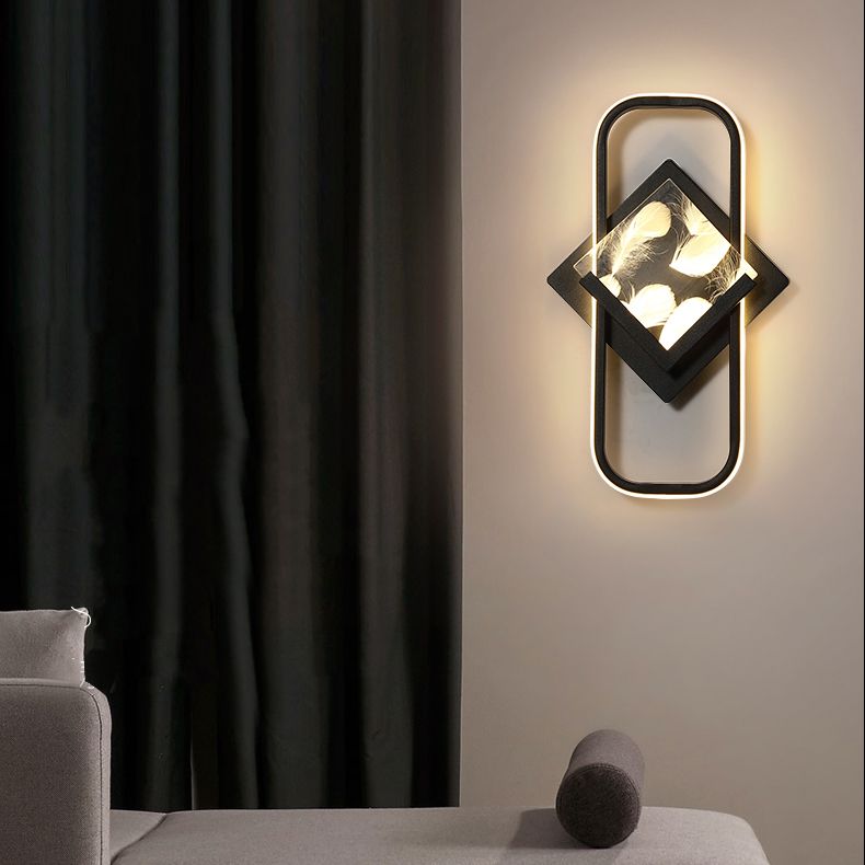 Modern Style Geometry Shape Wall Lights Metal 2-Light Wall Mount Lights