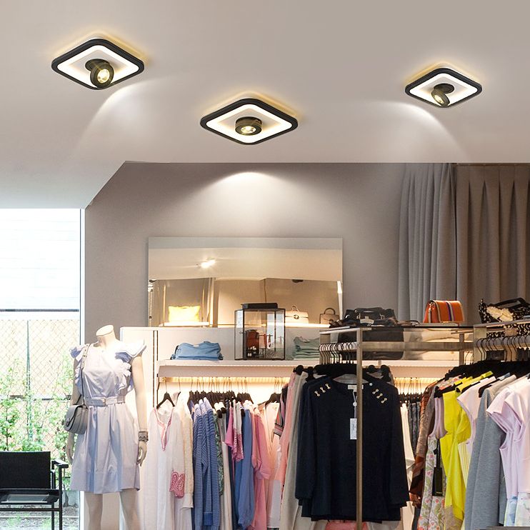 Modern Flush Mount Light Ceiling Track Lighting 1-Light LED Flush Mount Corridor Light Restaurant Light
