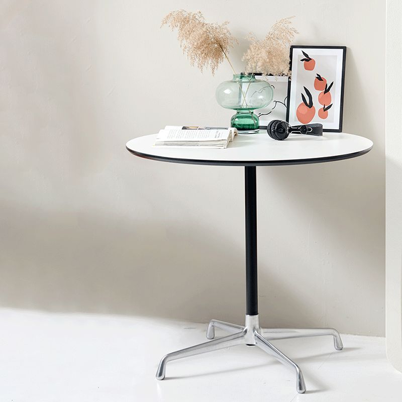 Scandinavian Coffee Table Round Wooden Cocktail Table Set for Living Room