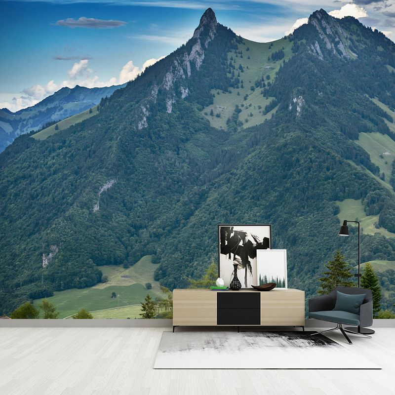 Mountain Forest Landscapes Customized Mural Eco-friendly Wallpaper for Home