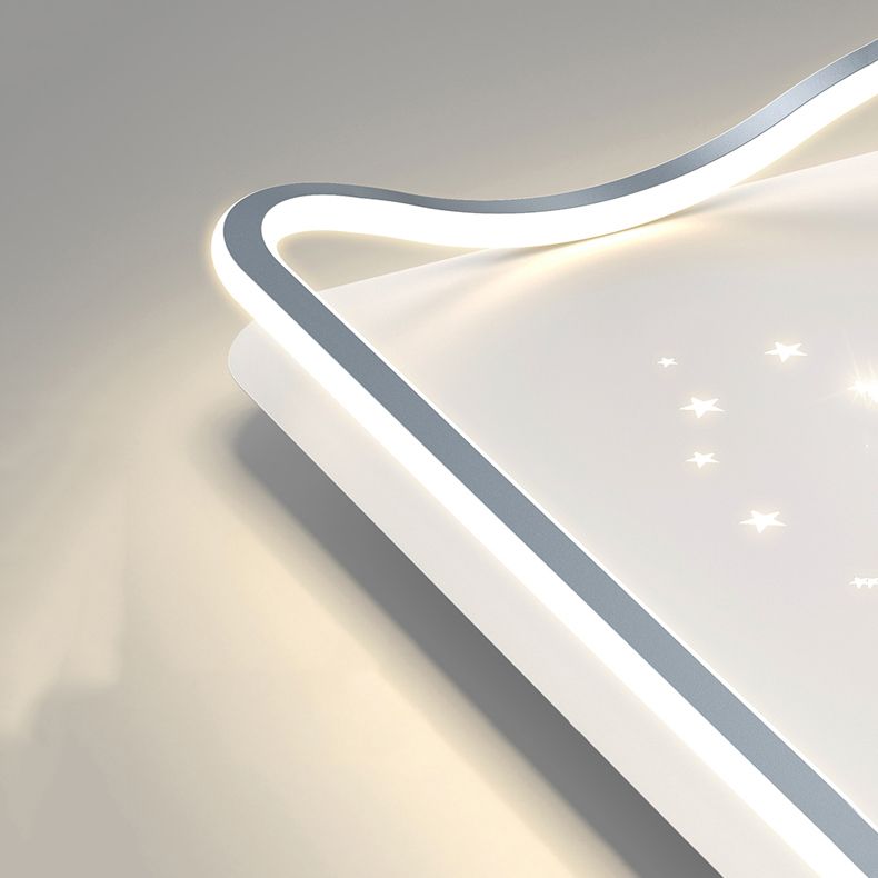 Geometrie Form LED Deckenleuchte Moderne Aluminium 1 Light Flush Mount für Halle
