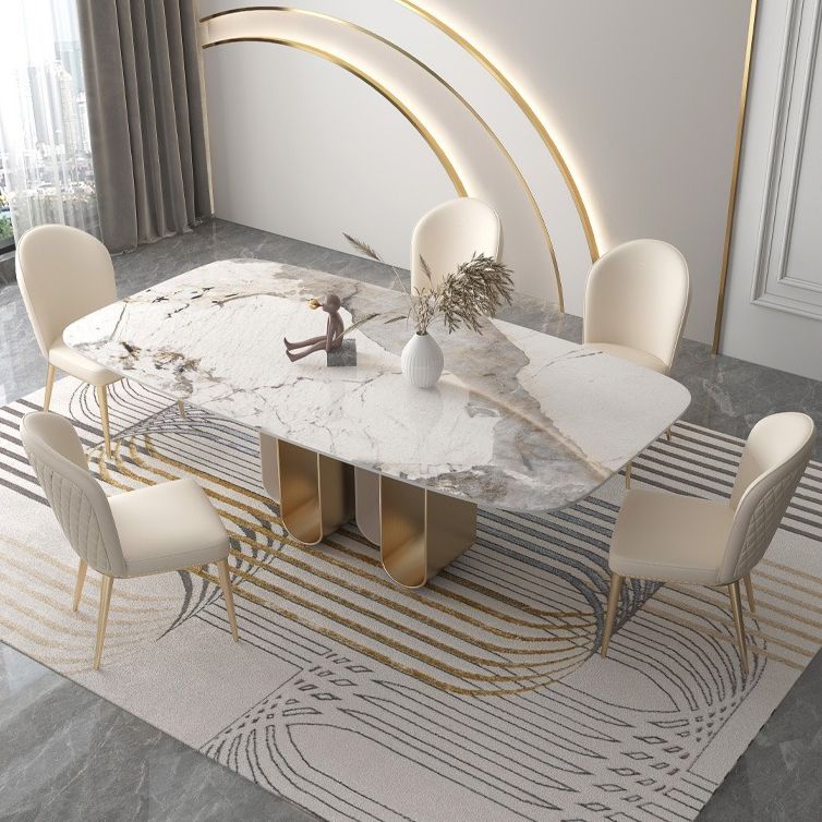Designer Style 1/2/4/5/6/9 Pieces Dining Set Sintered Stone Dining Table Set