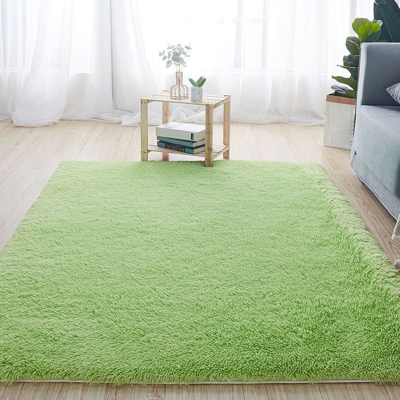 Comfort Solid Color Rug Multi-Color Scandinavian Carpet Plush Stain Resistant Anti-Slip Backing Machine Washable Rug for Home