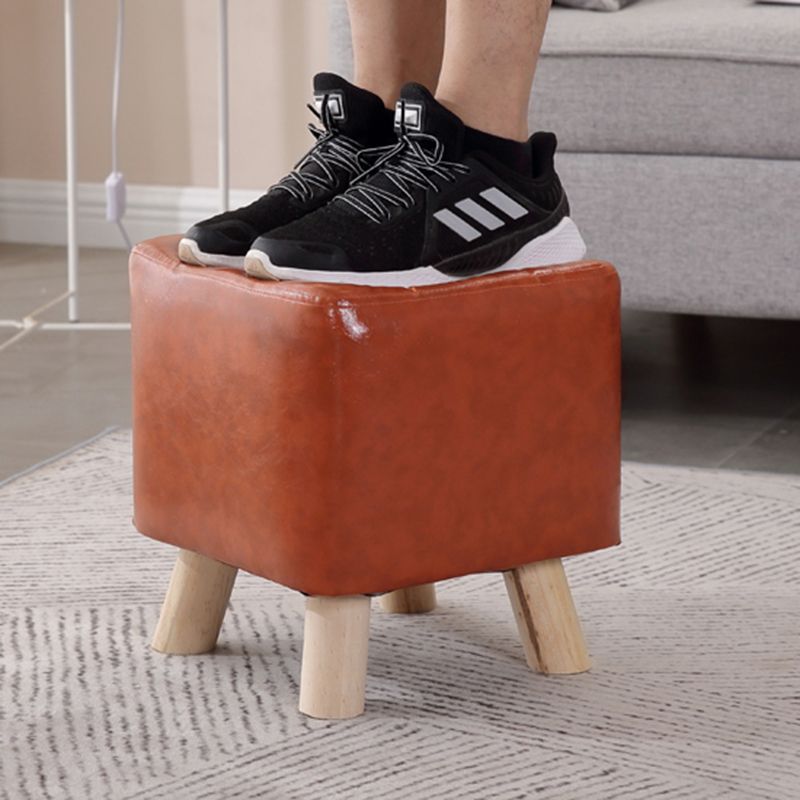 Modern Style Standard Square Leather Standard for Living Room