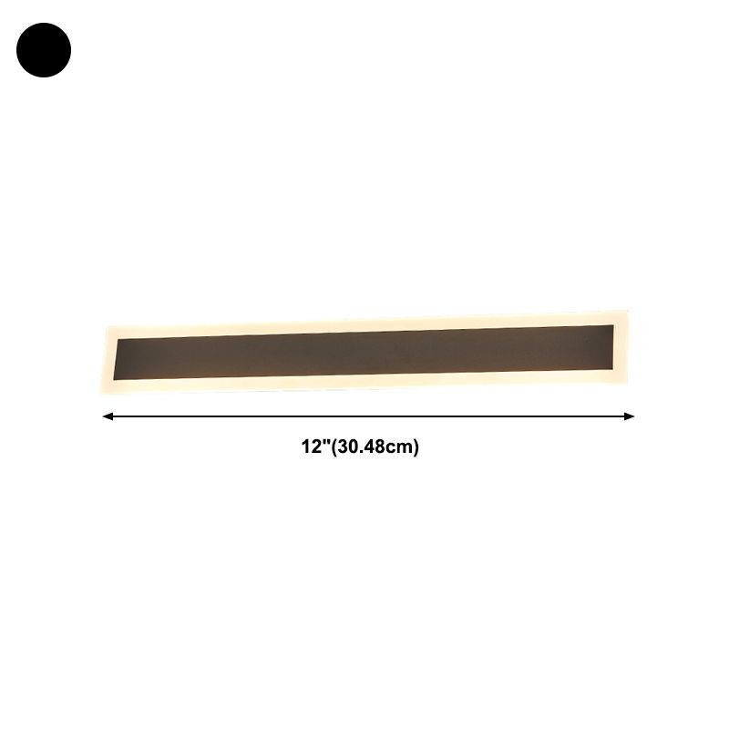 Lámparas de pared lineales de estilo contemporáneo 1 Metal 1 luces montadas en la pared ligera