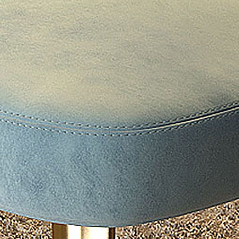 Silla de comedor de metal Glam, sillas laterales tapizadas para uso doméstico