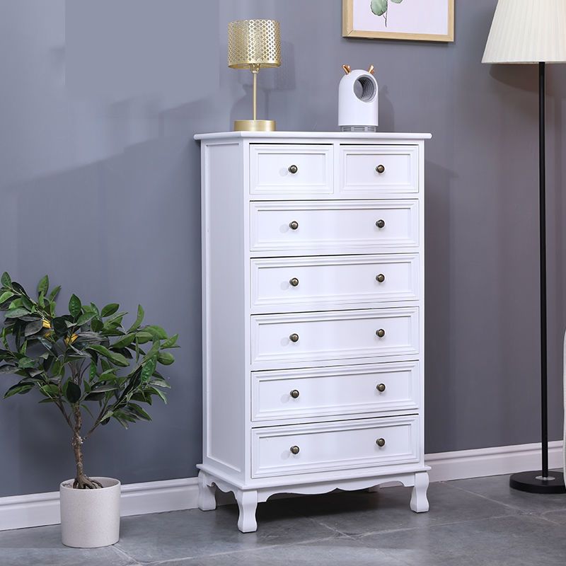 Solid Wood Storage Chest Retro Style Vertical Storage Chest Dresser