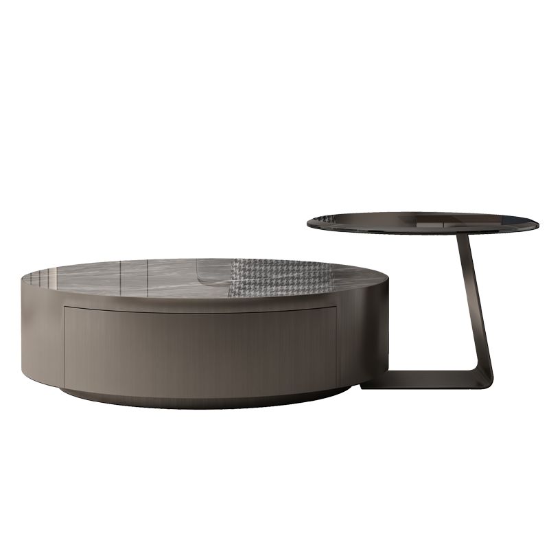 Italian-style Stainless Steel with Drawer Slate Modern Minimalist High-end Combination