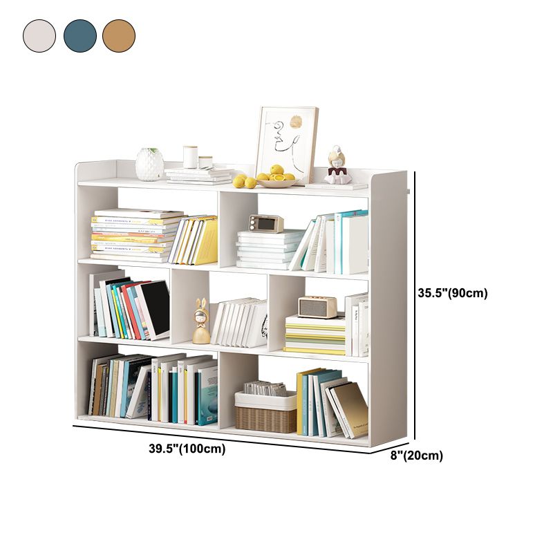 35"H Contemporary Bookcase Etagere Book Shelf Engineered Wood for Study Room