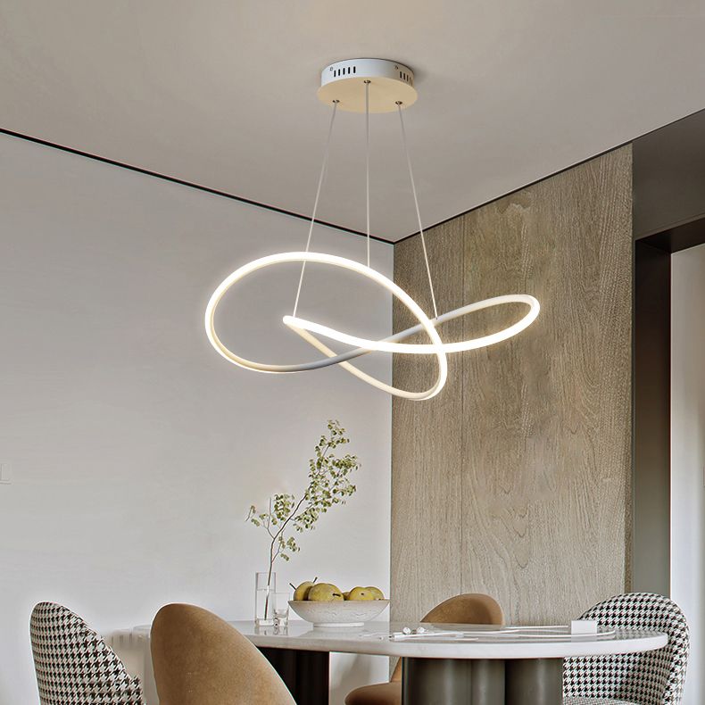 Contemporary LED Chandelier Light Fixtures Linear Hanging Chandelier for Dining Room