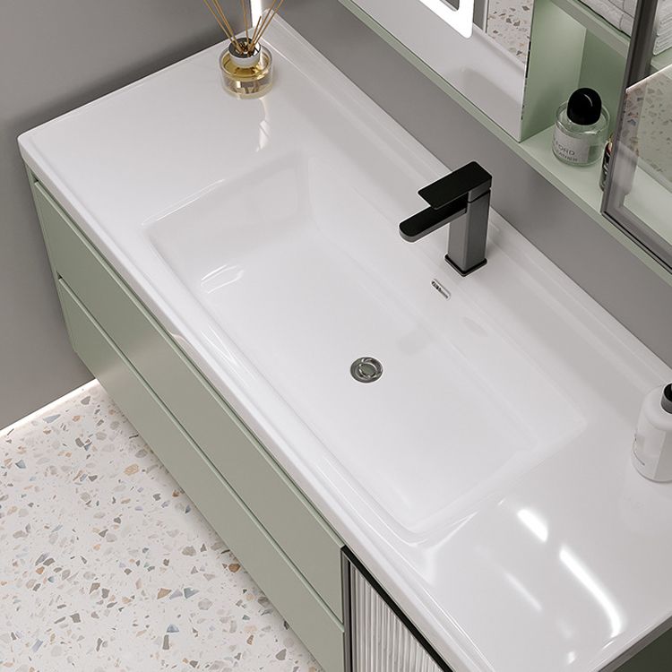 Contemporary Vanity Sink Wall-Mounted Bathroom Vanity Cabinet with Drawers