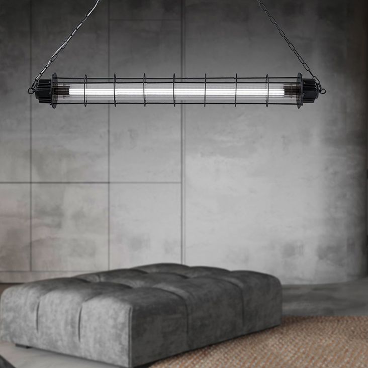 Isola da cucina industriale illuminazione lineare illuminazione isola lampade