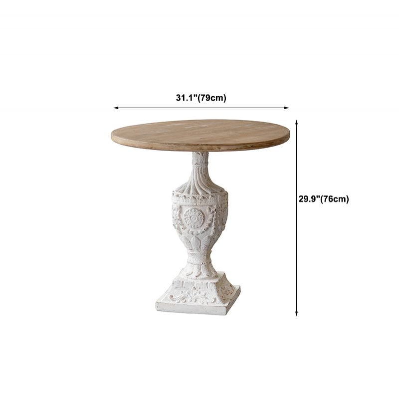 French Country Distressed Wood Coffee Table Set for Living Room