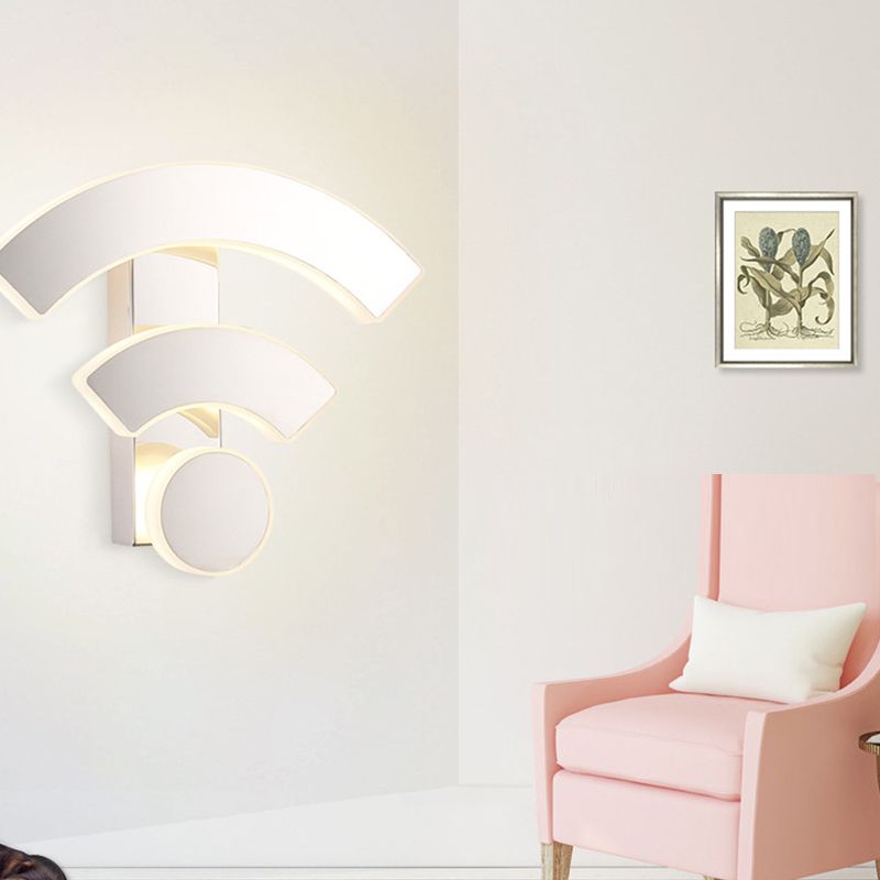 Sitting Room Wall Sconce Modern Metal Led 3 Light Simple Wall Mounted Light Fixture